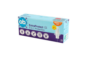 Тампоны гигиенические Защита 5в1 ExtraProtect Super O.b. 16шт