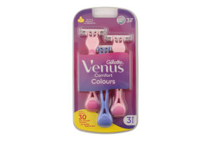 Бритвы одноразовые Colors Comfort Venus 3 Gillette 3шт