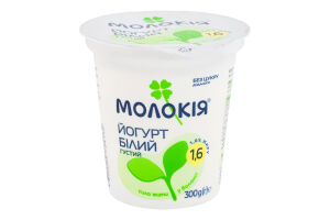 Йогурт 1.6% густой Белый Молокія ст 300г