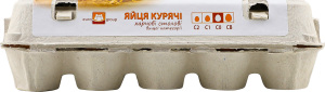 Яйця курячі Еврогруп (10 шт.) карт. С0