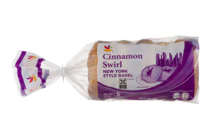 Ahold Cinnamon Swirl New York Style Bagel - 5 CT