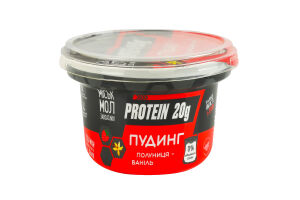 Пудинг нежирный протеиновый с сиропом Клубника-ваниль Protein 20g Міськмолзавод №1 ст 200г