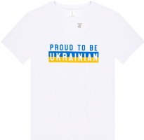 Футболка мужская Libertine Proud to be Ukrainian №1207 S белый