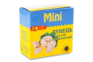 Тунец в подсолнечном масле Mini к/у 80г