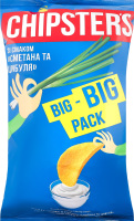 Чипси з смаком Сметана та цибуля 150г м/у Chipster's