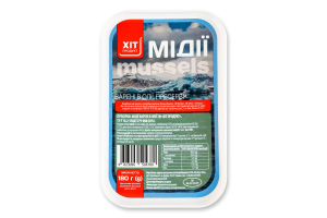 Мідії варені в олії Хіт продукт п/у 180г