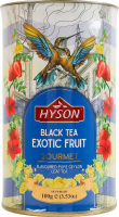 Чай чорний байховий листовий з тропічним ароматом Exotic Fruit Gourmet Hyson тубус 100г