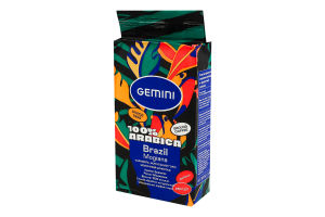 Кава натуральна смажена мелена Brazil Mogiana Gemini в/ґ в/у 250г