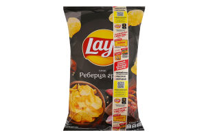 Чипсы картофельные Ребрышки гриль Lay's м/у 120г
