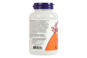 Добавка диетическая гелевые капсулы 1200мг Подсолнечный лецитин Now 100шт