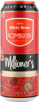 Напій безалкогольний Комбуча Міл"єнерс слабогазований 500мл ж/б Міккі Брю