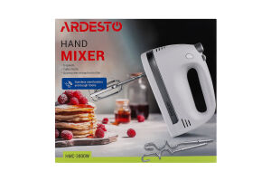 Міксер ручний білий 4насадки турборежим 300Вт Ardesto