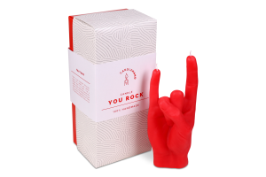 Свічка декоративна Candlehand You Rock червона