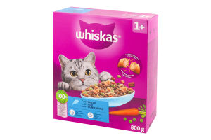 Корм сухий повнораціонний для дорослих котів з тунцем Whiskas к/у 800г