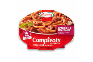 Hormel Compleats Spaghetti & Meat Sauce, 7.5 Ounce