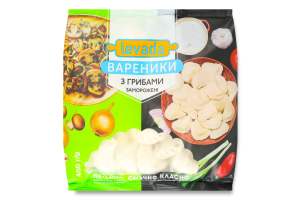 Вареники заморожені з грибами Levada м/у 400г