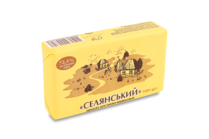 Продукт растительно-сливочный 72.5% Крестьянский ДП Старокостянтинівський молочний завод м/у 180г