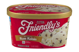 Friendly's Premium Ice Cream Rich & Creamy Rum Raisin