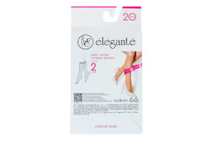 Гольфы женские Elegante Classic style 20den 23-25 natural 2пары