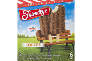 Friendly's Ice Cream Bars Toffee - 6 CT