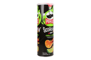 Снек пікантний Pringles смак чилі-лайм гострий