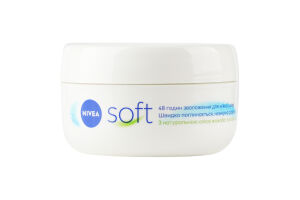 Крем для лица рук и тела интенсивный увлажняющий Soft Nivea 200мл