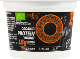 Йогурт 0.1% нежирный органический с высоким содержанием белка Organic Milk ст 200г