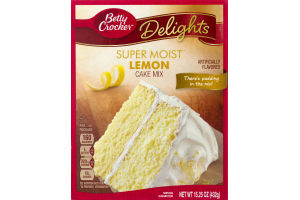 Betty Crocker Delights Super Moist Cake Mix Lemon