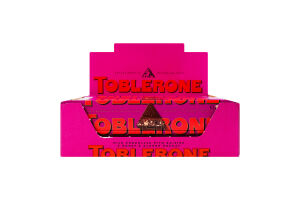 Шоколад молочный с изюмом и медово-миндальной нугой Toblerone к/у 100г