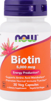 Добавка дієтична Now Biotin 5000mcg