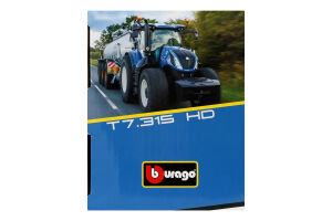 Іграшка Bburago Farm NewHolland Трактор з причепом