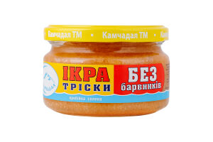 Икра трески пробойная соленая Камчадал с/б 180г