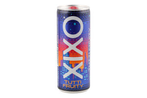 Напій безалкогольний сильногазований вітамінізований Tutty Fruity Xixo з/б 250мл
