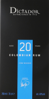 Ром 0.7л 40% 20YO Solera System Rum Dictador к/у