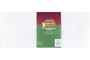 Holiday Smart Living Gift Wrapping Tissue Sheets - 25 CT