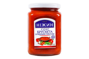 Соус с вялеными томатами стерилизованный Брускетта Ніжин с/б 300г