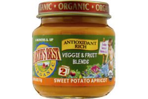 Earth's Best Stage 2 Organic Sweet Potato Apricot Veggie & Fruit Blends Baby Food