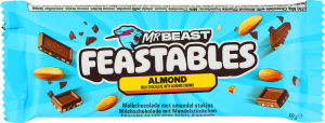 Шоколад молочный с кусочками миндаля Feastables Mr Beast м/у 60г