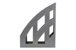 Лоток для бумаг вертикальный серый №ЛВ-01 КиП 1шт