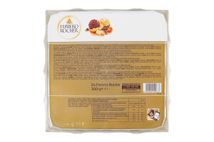 Конфеты вафельные покрытые молочным шоколадом и измельченными лесными орехами с начинкой Ferrero Rocher п/у 300г