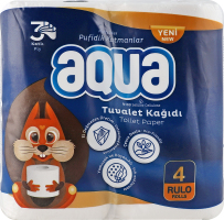 Папір туалетний AQUA 3-шар 4шт