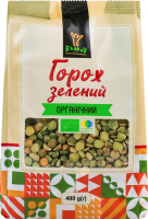 Горох зеленый колотый органический Екород м/у 400г