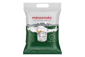 Лід харчовий преміум куб 5х5см Моршинська м/у 1кг