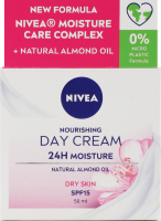 Крем дневной питательный для сухой кожи SPF 15 Интенсивное увлажнение 24 часа Nivea 50мл