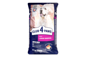 Корм для собак Club 4 Paws великих порід сухий