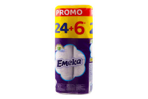 Папір туалетний 3-х шаровий Paradise Emeka 30шт