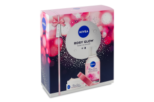 Набор косметический Гель-крем Rosy care увлажняющий 50мл + Вода мицеллярная Rose care 400мл Rosy glow Nivea 2шт