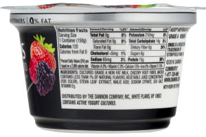 Dannon Oikos Triple Zero Blended Greek Nonfat Yogurt Mixed Berry