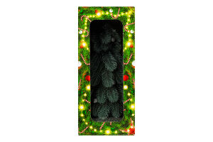 Ялинка штучна лита зелена з кульками 0,4м 2638