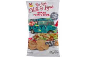 Ahold Food Truck Inspired Rippled Potato Chips Thai Style Chili & Lime